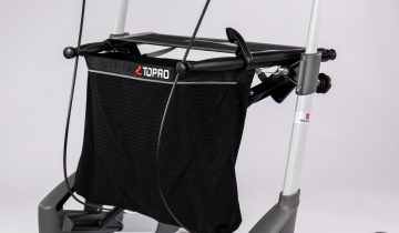 TOPRO Troja Original lichtgewicht rollator voor binnen en buiten Medium, zilver