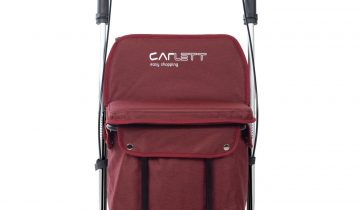 Lett800 rollator boodschappenwagen grijs met zitje