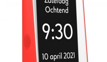 Sprekende kalenderklok van BBrain Rood