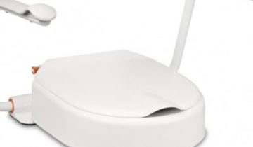 Hi Loo toiletverhoger vast met armleuning - hoogte 6 cm - Etac