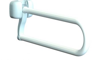 Opklapbare toiletbeugel - gecoat staal 60 cm