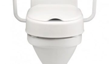 Hi Loo toiletverhoger vast met armleuning - hoogte 6 cm - Etac