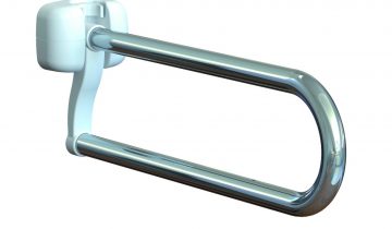 Opklapbare toiletbeugel RVS 70 cm