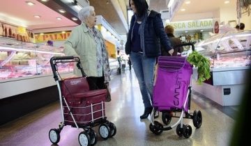 Lett800 rollator boodschappenwagen grijs met zitje