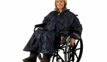 Splash - Poncho lange mouwen - ongevoerd - blauw - one size